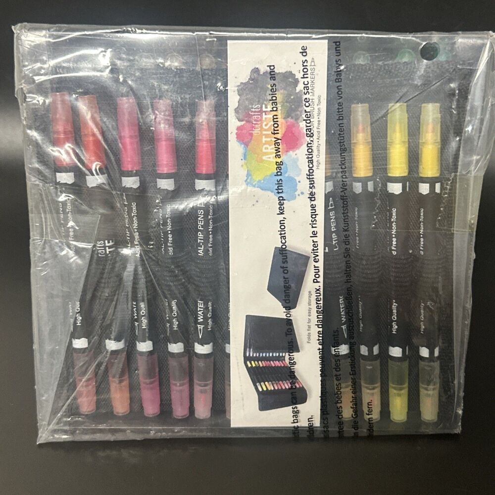 Artiste Watercolor Dual Tip Markers 36/Pkg-Brush & Marker